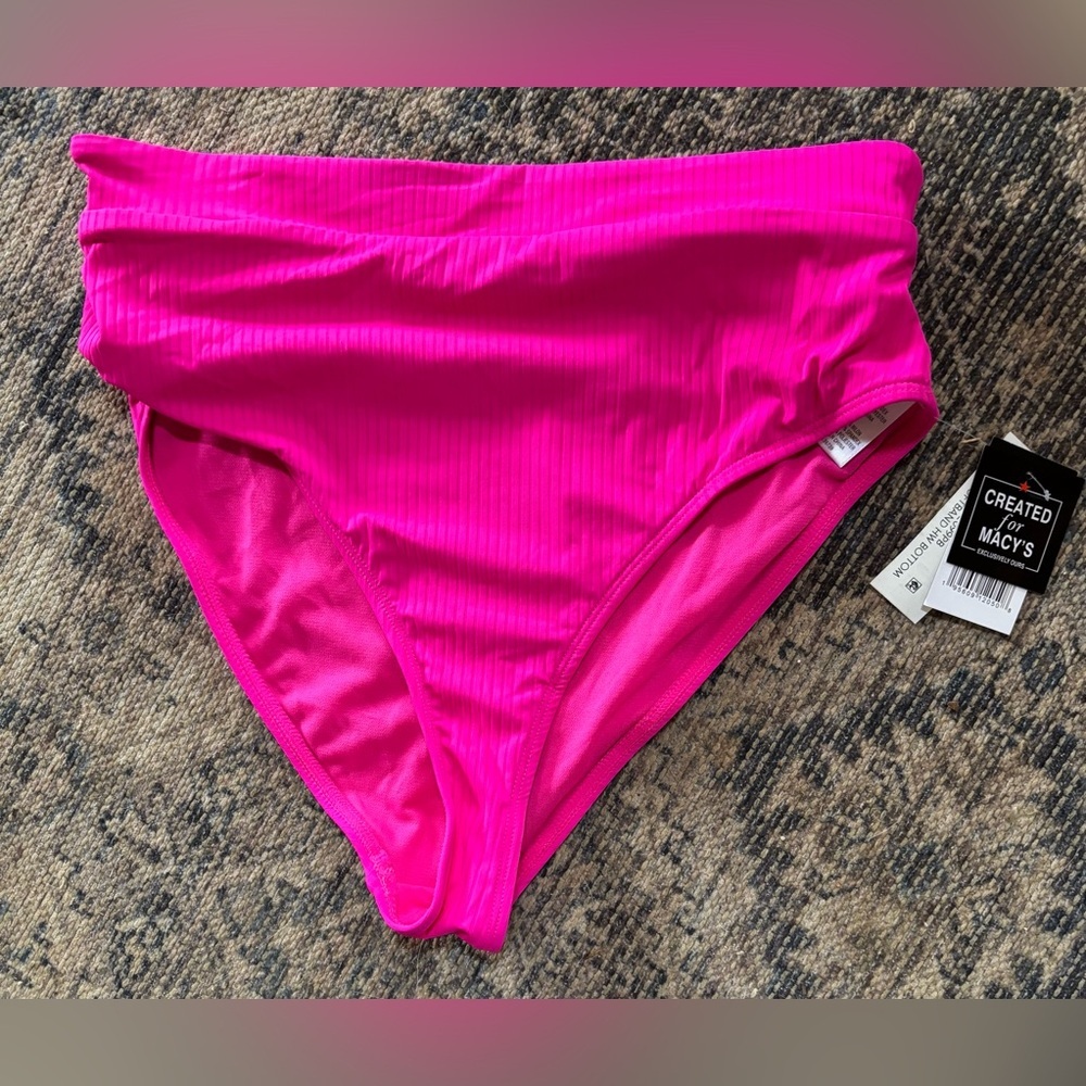 🏖️California Waves Soft Waist High-Waist Swim Bottoms🏖️ NWT